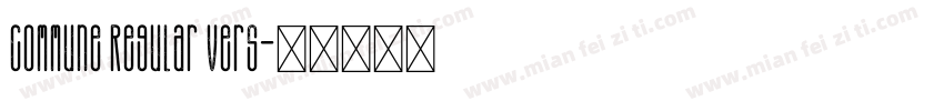 Commune Regular Vers字体转换